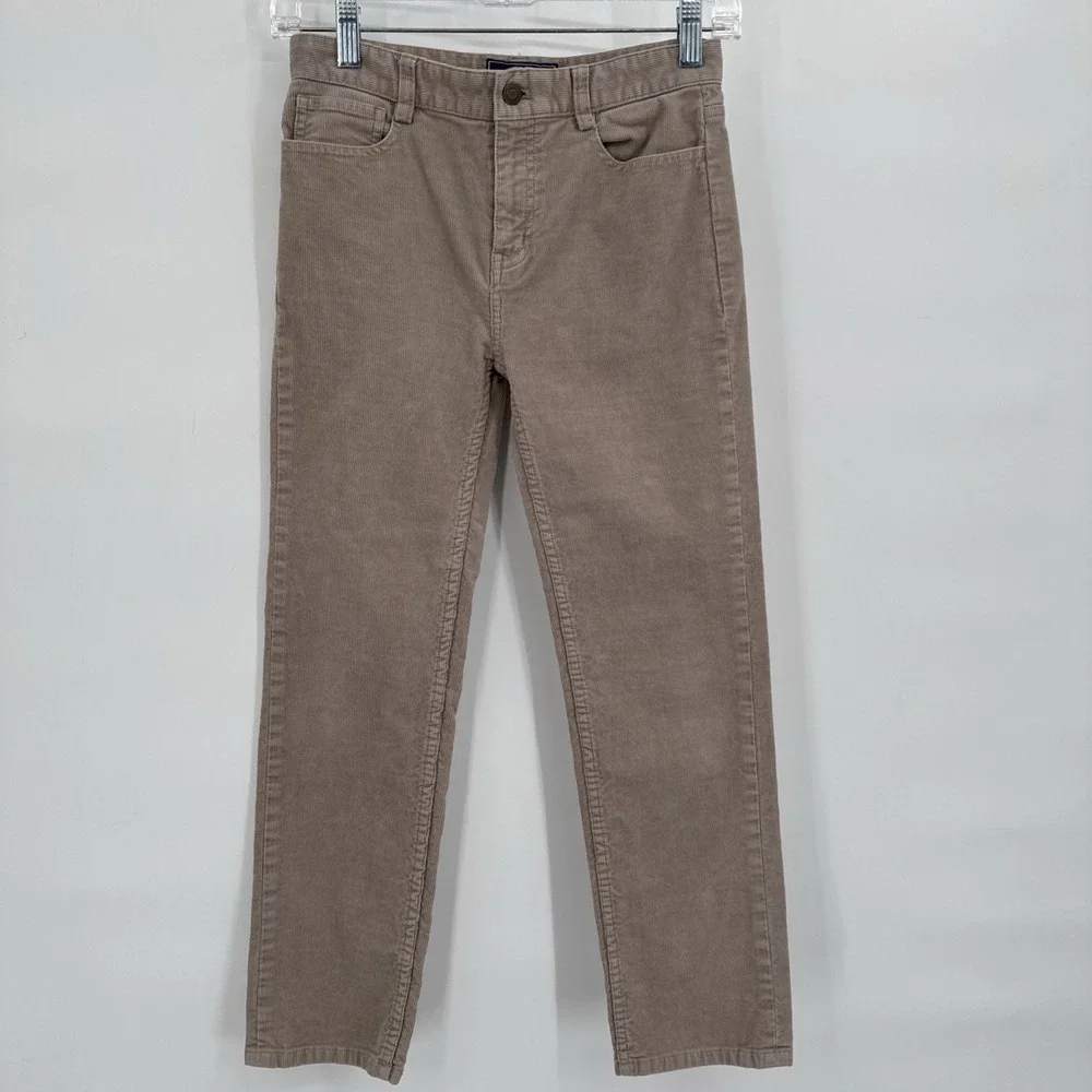 Vineyard Vines‎ Girls Size 12 Corduroy Pants Beige Adjustable Waistband Preppy